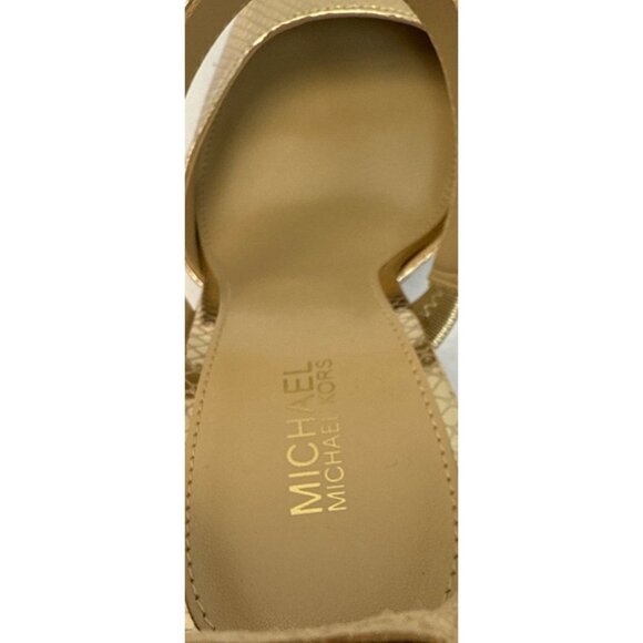 Michael Kors Amal Stiletto Pump Gold Women's US Size 7.5M - Picture 9 of 12